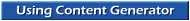 Using Content Generator