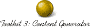 Toolkit 3: Content Generator